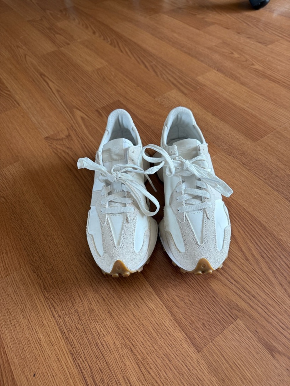 New Balance Women's 327 Sneakers in Linen and White